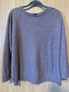 Torrid Ribbed Waffle Knit Top in Mauve